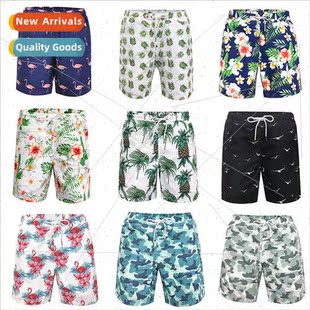 Mens Beach Printed Quick Sho Digital Dry 2023 Pants