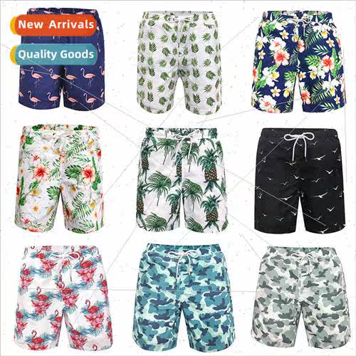 2023 Quick Dry Mens Beach Pants 3d Digital Printed Beach Sho
