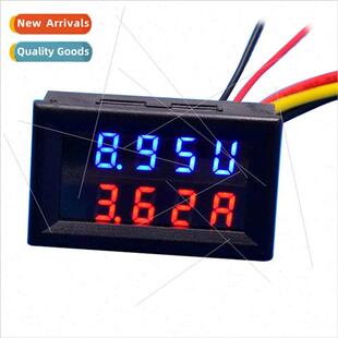 DC 4-Digit Dual Display LED Digital Voltage and Current Mete