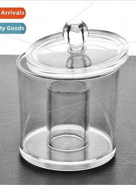 Round Cosmetic Case SF-296 Jewelry Organizer Cotton Swab Ski