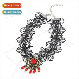 Necklace Vampire Moth Resident Lace Girl Nec Evil