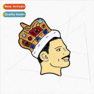 Creative Crown Lapel Pins Queens Lead nger Freddie Mercury F