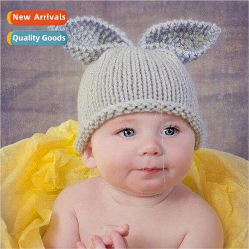 Photo props knitted wool hat handmade crochet wool knitted b