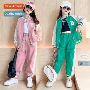 2023 new 适用eign suit girls fall clothing Girls childrens