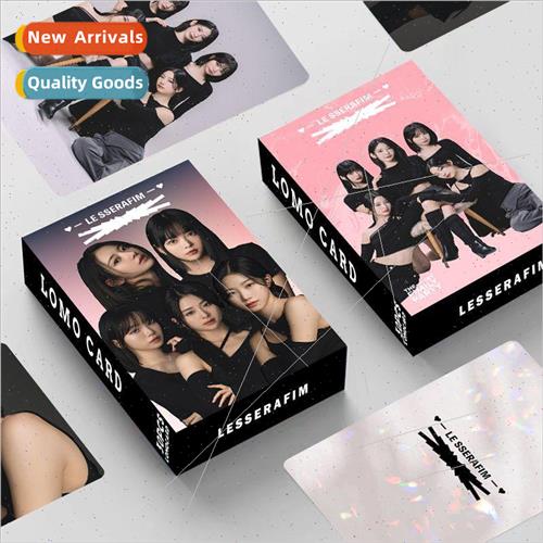 New LESSERAFIM double-sided 30 small cards Album cards LOMO