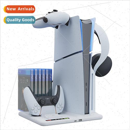 PS5 Slim Console Multifunctional Cooling Base with Disk Orga