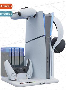 PS5 Slim Console Multifunctional Cooling Base with Disk Orga