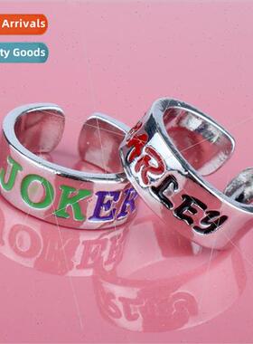 Alphabet Opening Couple Rings Suicide Squad Harley Quinn Rin