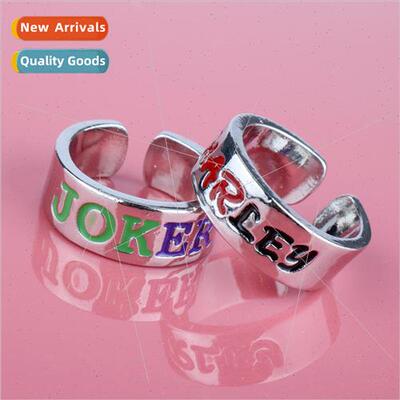 Alphabet Opening Couple Rings Suicide Squad Harley Quinn Rin