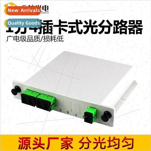 SC/APC Splitter 1 to 4 Plug-in Optical Splitter 1 to 4 Split