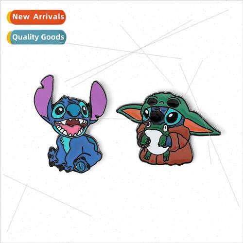 Stitch brooch Star Baby  metal badge Stitch Cos Yoda alloy p