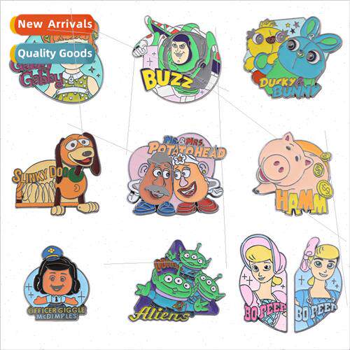 Cartoon Brooch Toy Story Funny Cartoon Cute Alloy Brooch