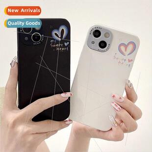Simple love couple 适用 Apple 14ProMax phone case iPhone12