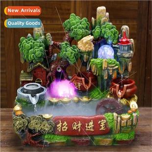 water fountain wheel rockery shui running feng New Chinese