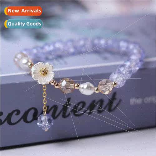 New Japan and Korea burst flowers crystal beaded bracelet gi