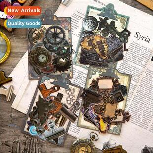 PET Stickers Town Series Alien Vintage Machinery Seal Sticke