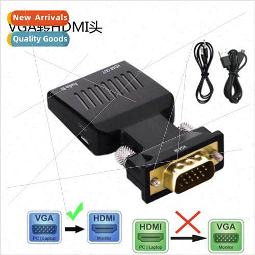 VGA Male to HDMI Female Converter VGA TO HDMI Adapter with A