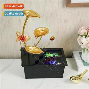 desktop ornaments waterwheel water circulat running Creative