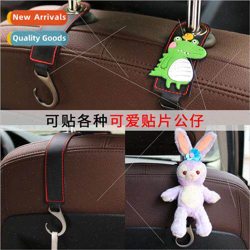 Car new leather seat hooks car stainless steel hooks seat ba