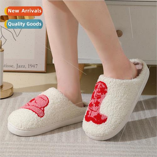 New com适用table home cute cartoon boots  winter cotton slip