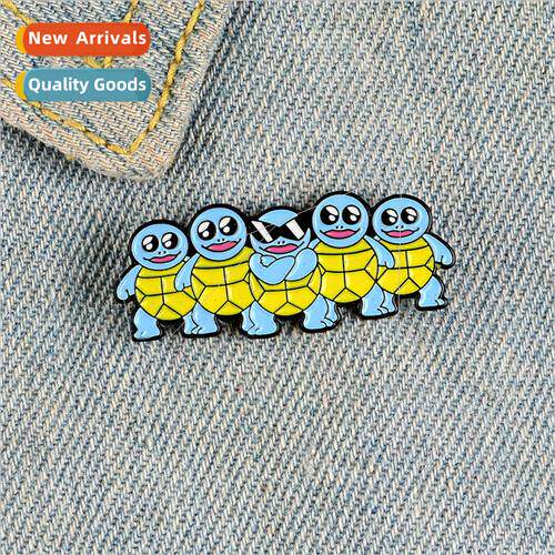 Korea creative animal brooch cartoon blue turtle cute sungla