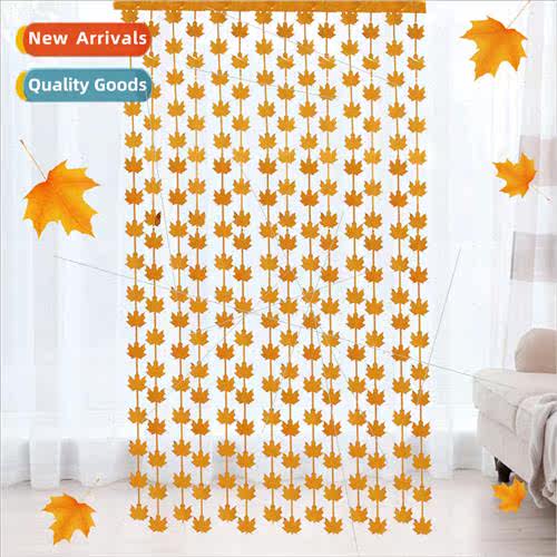 New Thanksgiving New Maple Leaf Rain Curtain Thanksgiving De