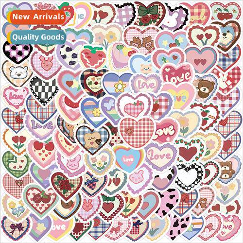 100 small size love graffiti stickers decorative guitar note