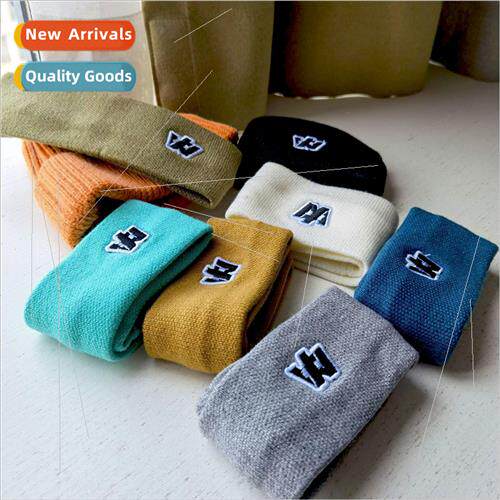 Sports equipment leisure headband new solid color knitted ha