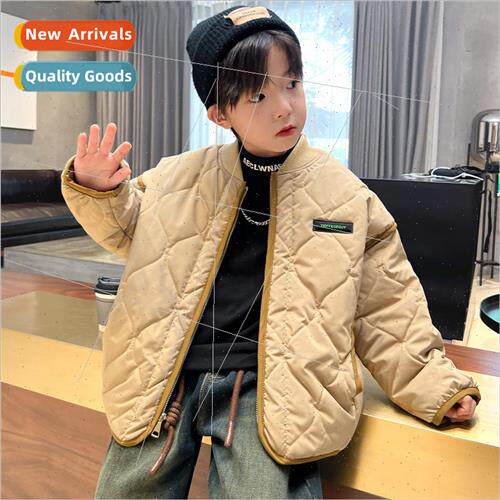 Boys winter jacket 2023 new childrens fall and winter clothi
