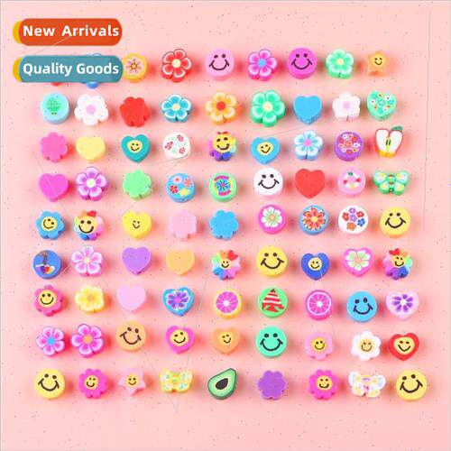 Fruit smiley face soft ceramic beads diy jewelry accessories