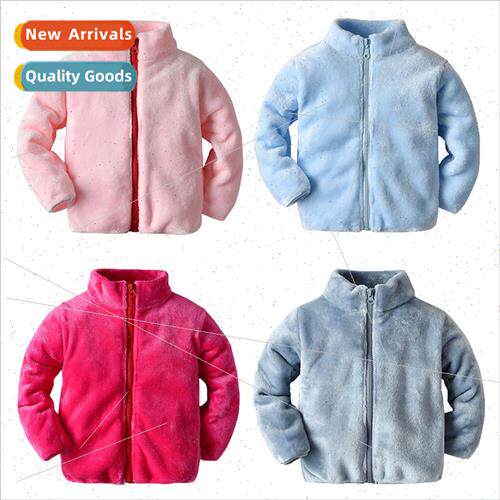 Autumn and winter warm coat Infant and toddler fashion zippe