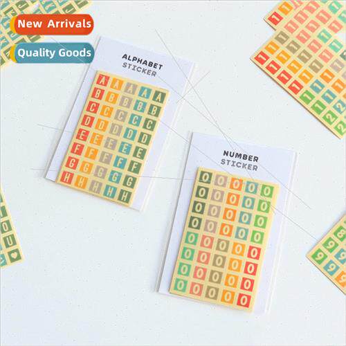 A55 Korea Merry Morning colorful alphanumeric semi-transpare
