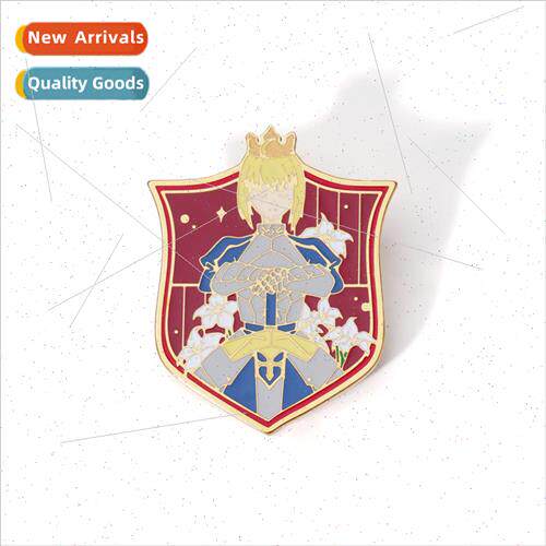 Destinys ght King Arthur Artoria Pendragon Zinc Alloy Pin Ba