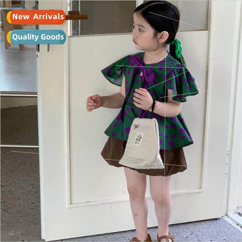 Childrens suit 23 summer new Korean  of the girls fly fly sl