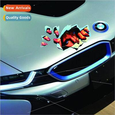 Car stickers 3D stereo simulation eyes peeping car stickers