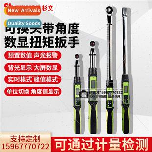 Digital torque wrench AWEC1-10R interchangeable head with an