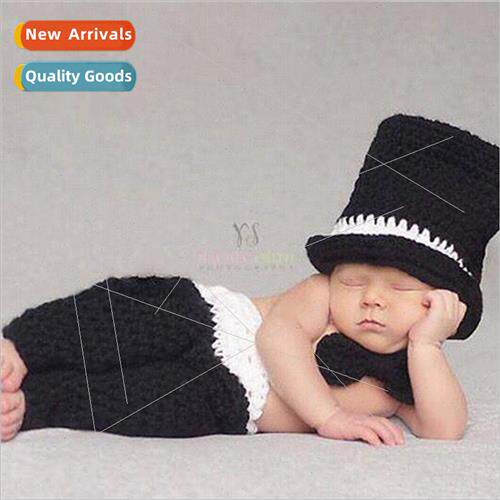 Handmade Black Gentlemans Suit Bow Tie Baby Boy Photography