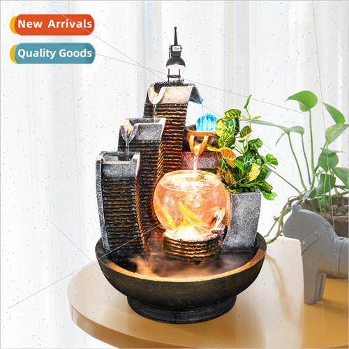 Chinese home fish tank water fountain office desktop living