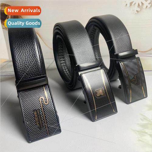 Belt Mens Business Automatic Buckle Belt Frosted Patch Buckl