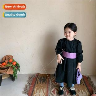 children skirt spring Middle girls small fall dress and