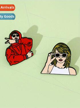 Creative cartoon singer pin Taylor Taylor Swift mold peso pl
