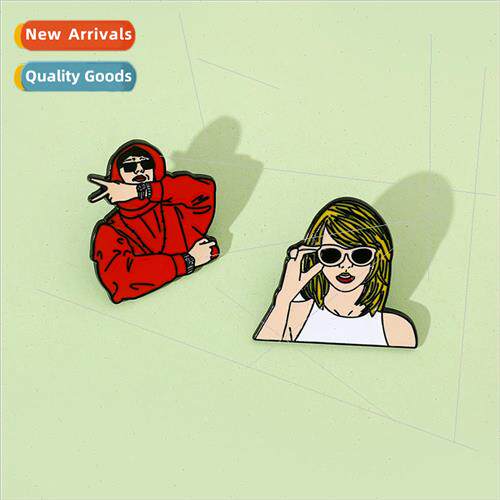 Creative cartoon singer pin Taylor Taylor Swift mold peso pl