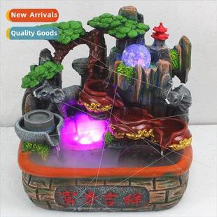 fish pond office water desk wheel fountain shui Rockery feng