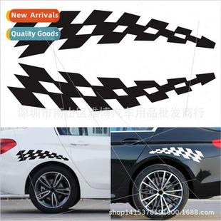 Totem Bumper Stickers 1048 Body Car Plaid Wheel Decorative