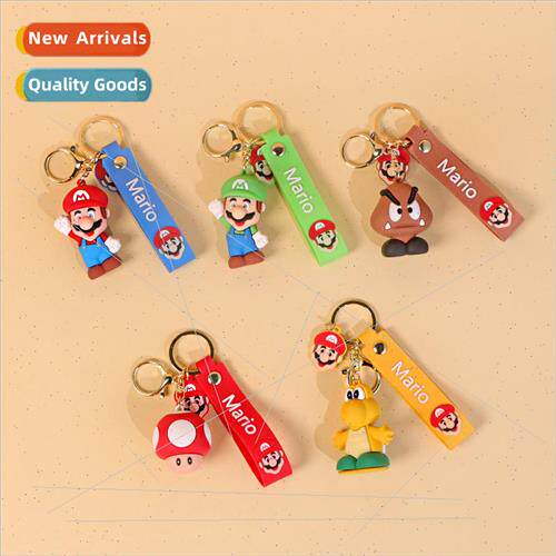 New creative Super Mario doll keychain Mario cartoon car key