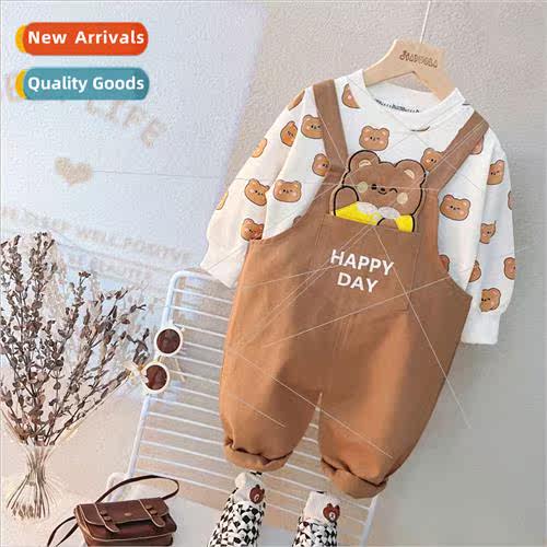 Childrens fall suit suit new fashionable girls baby printing
