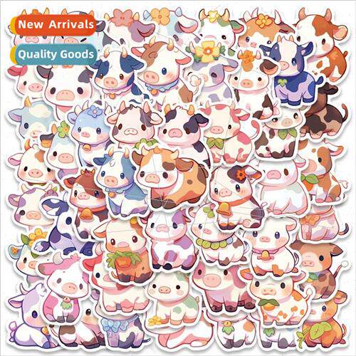 50 cartoon rainbow calf stickers luggage notebook guitar DIY