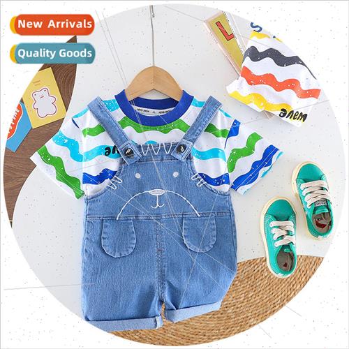 2023 summer new boys suit summer Korean  of the cute tiger d