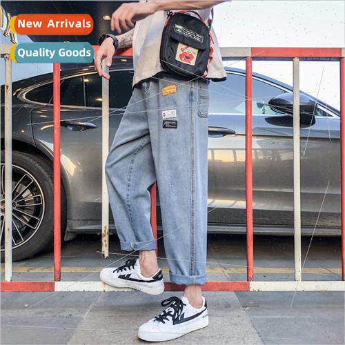 Summer thin section work jeans men ins Hong Kong  nd loose s