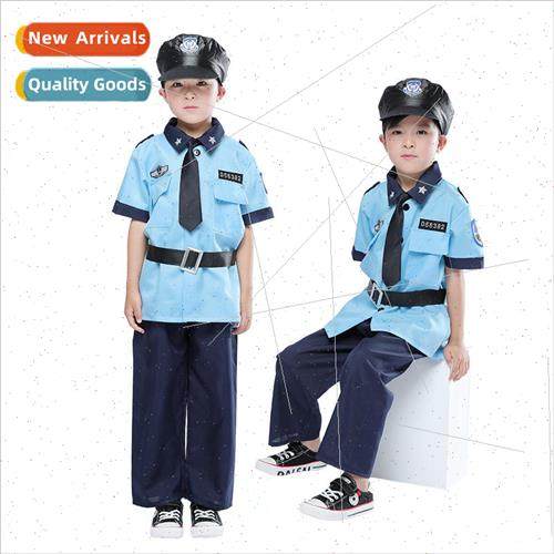Halloween Children Police Costume cosplay role-playing kinde